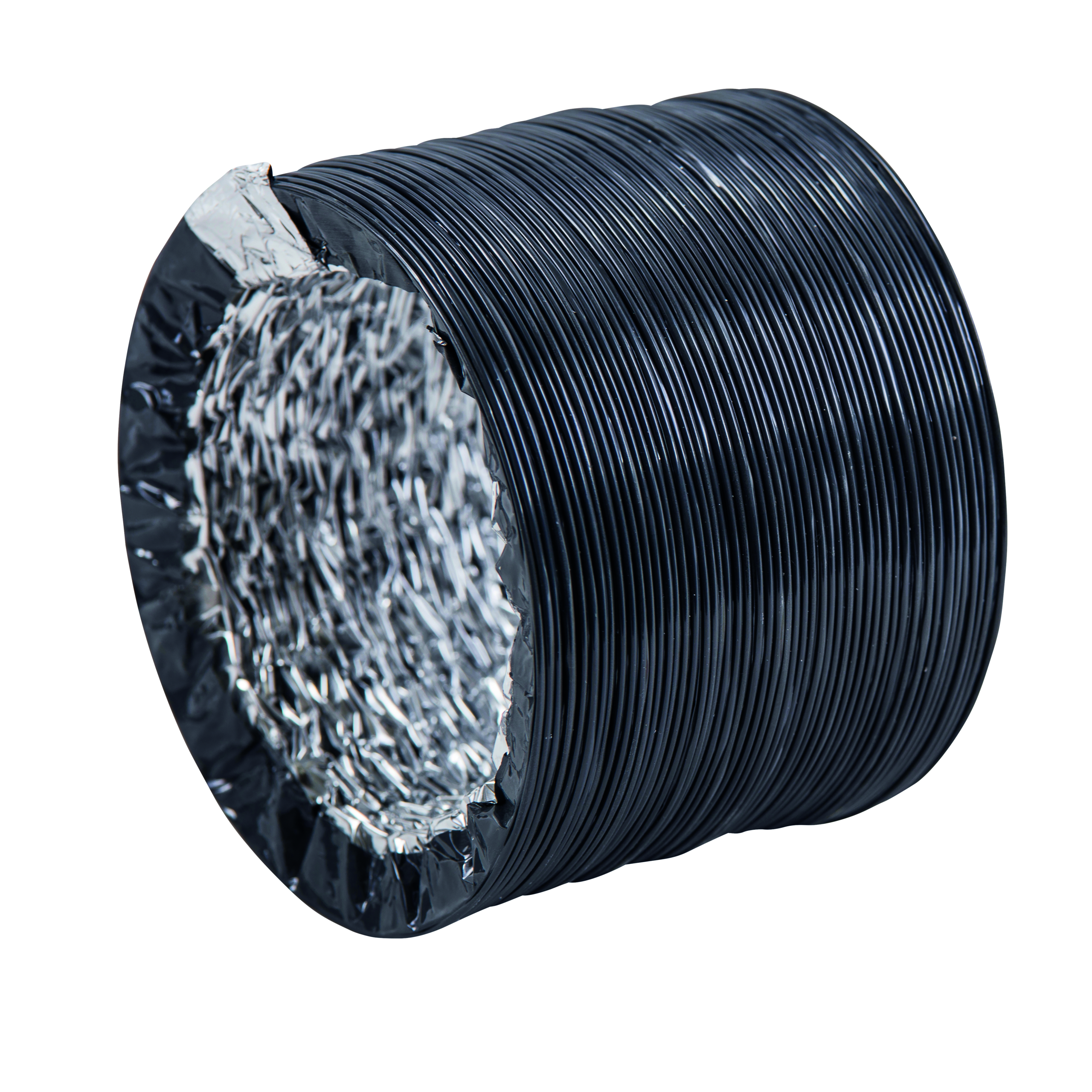 

                    Fleksibel ventilasjonsslange Polyflex med mørk ytterkappe