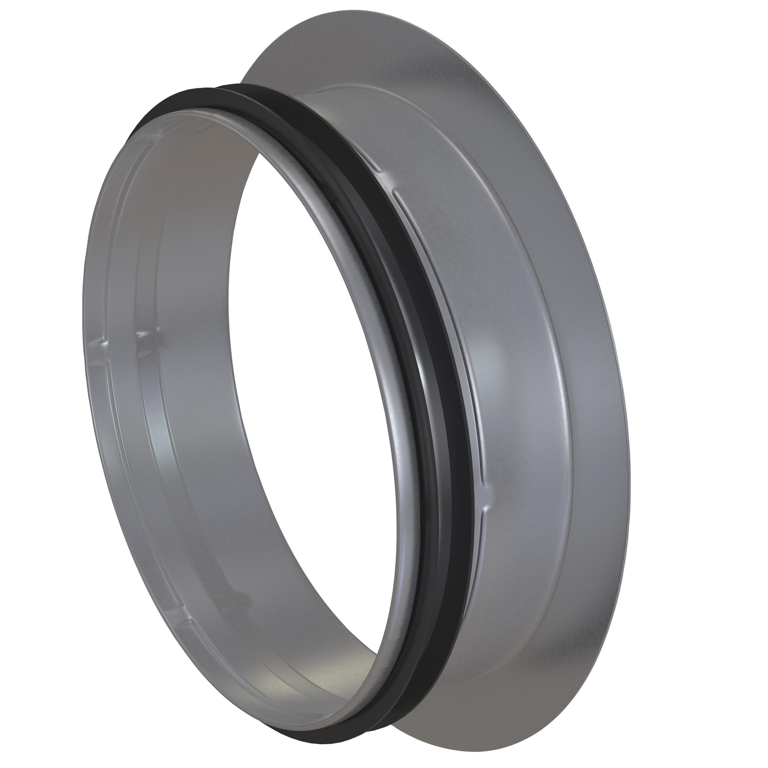 

                    Steel inlet duct with rubber seal for installation in circular ducts