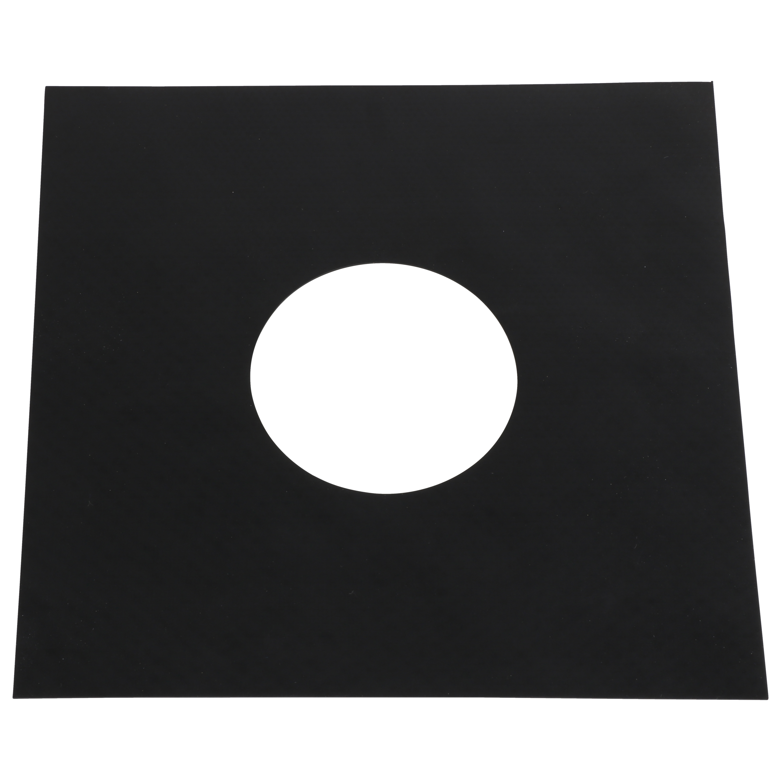 

                    Sealing sleeve in black material with round opening Ø100 for sealing around a ventilation duct