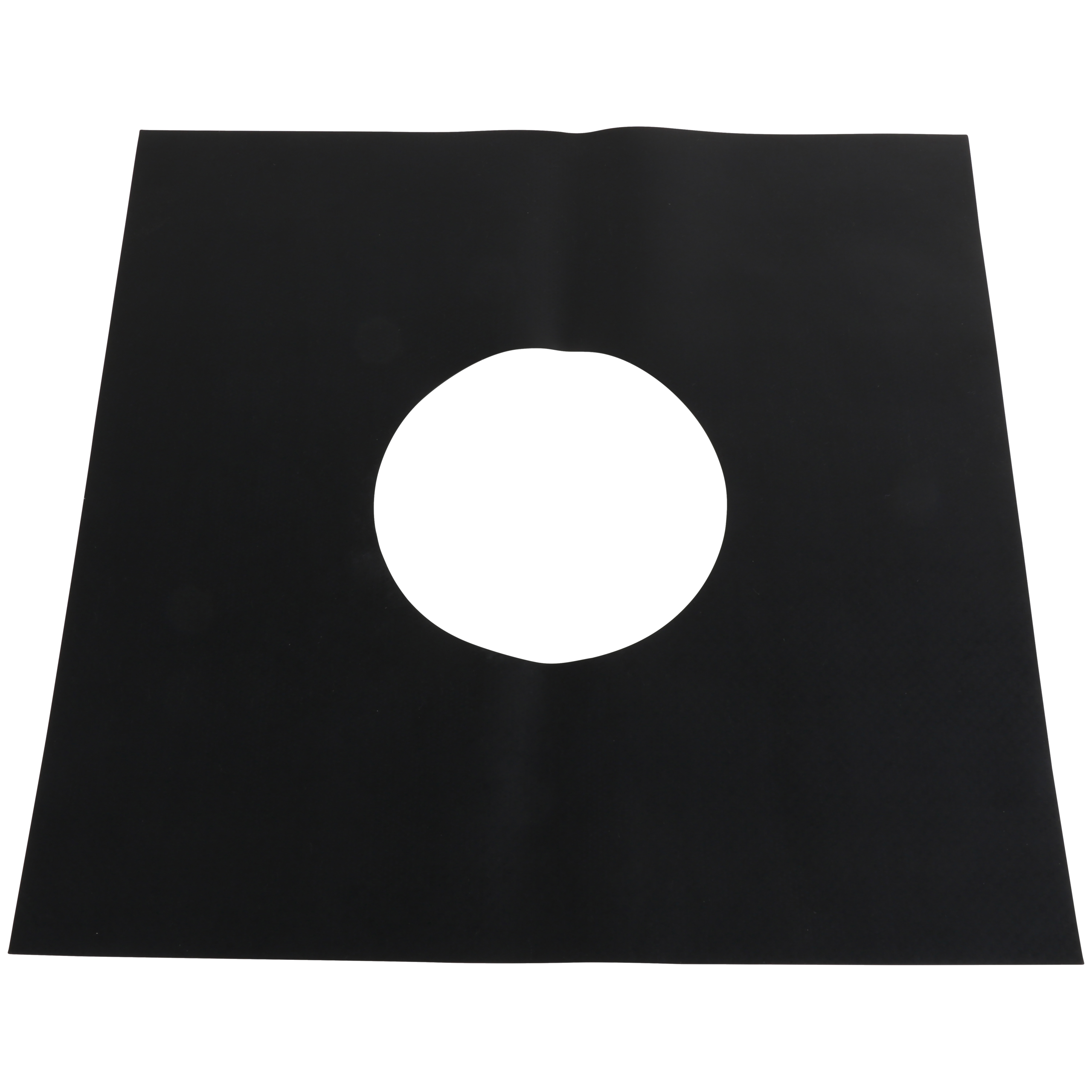 

                    Sealing sleeve in black material with round opening Ø200 for sealing around a ventilation duct