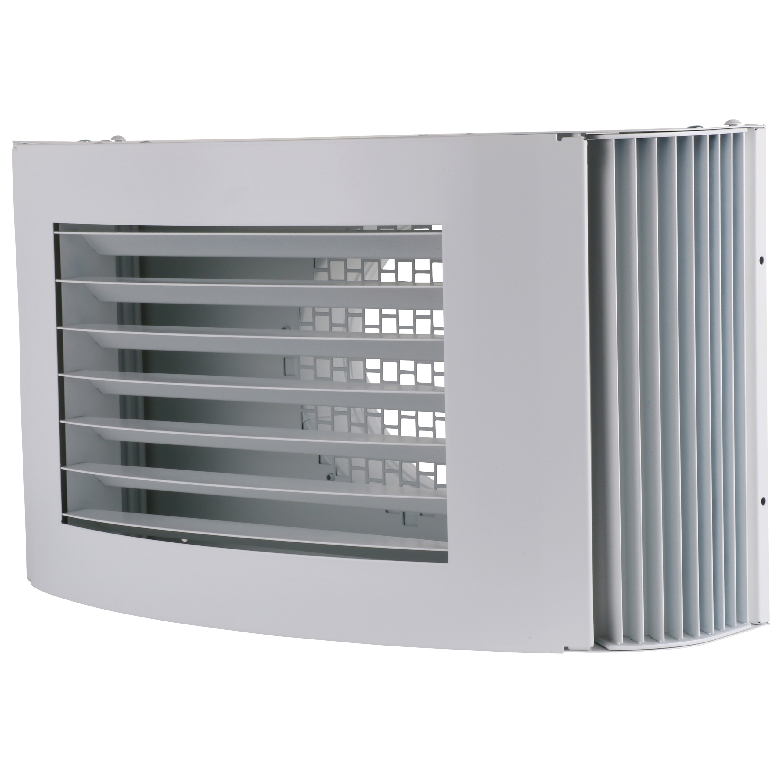 

                    Single box 160 in white finish for air intake or exhaust air mounted on exterior wall