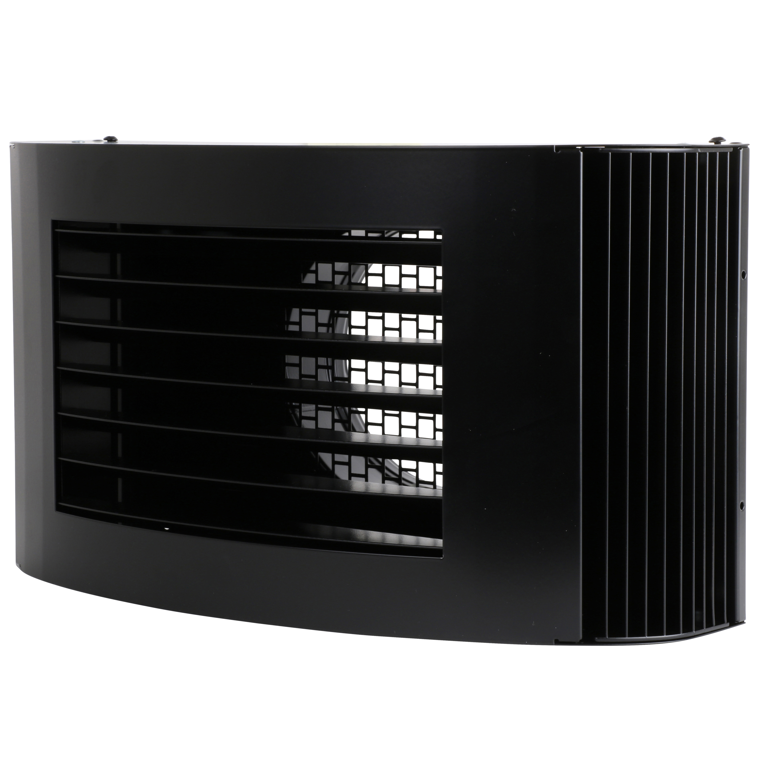 

                    Single box 160 in black finish for air intake or exhaust air mounted on exterior wall