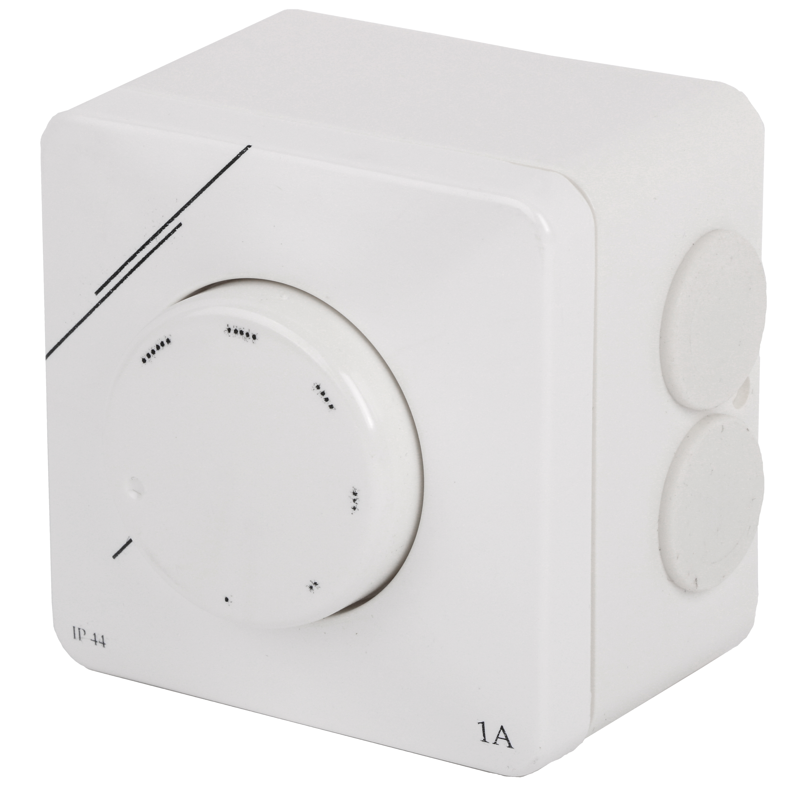 

                    0.5 A speed controller in white finish for exhaust fan, wall-mounted