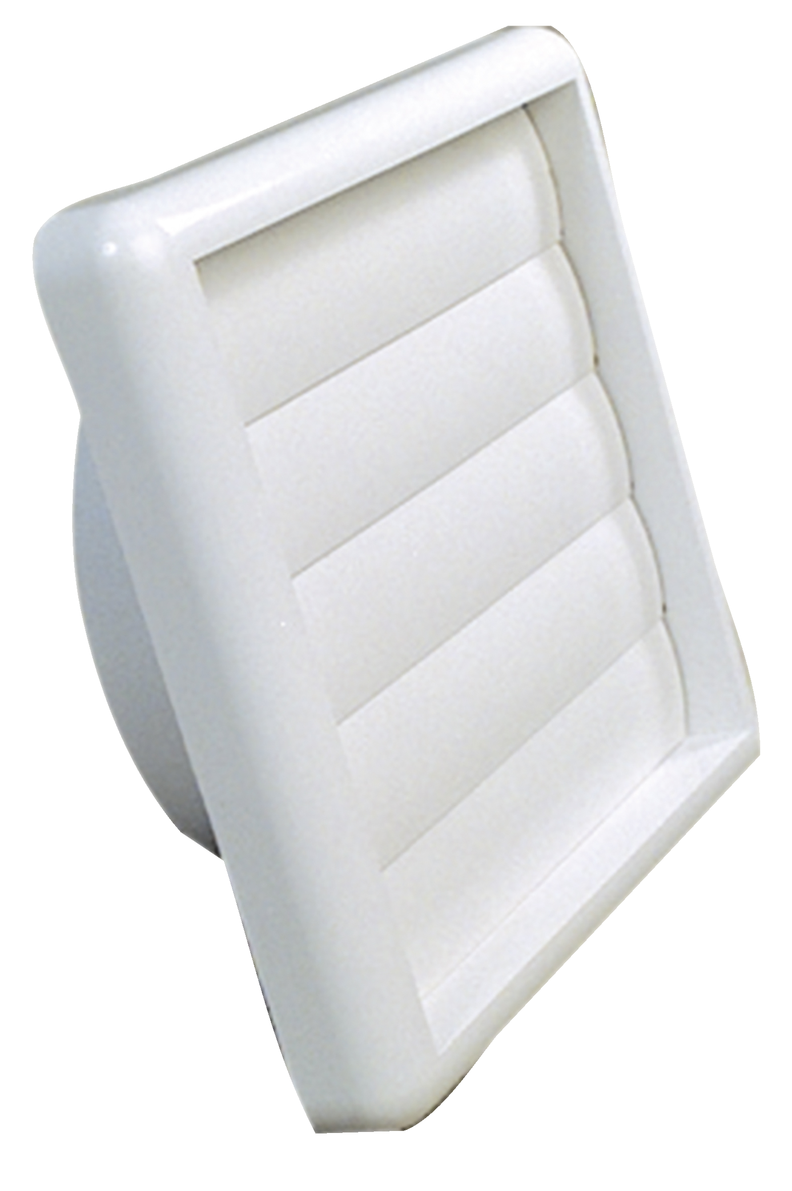 

                    Hvit lamellventil VK med stuss for veggmontering og luftavkast