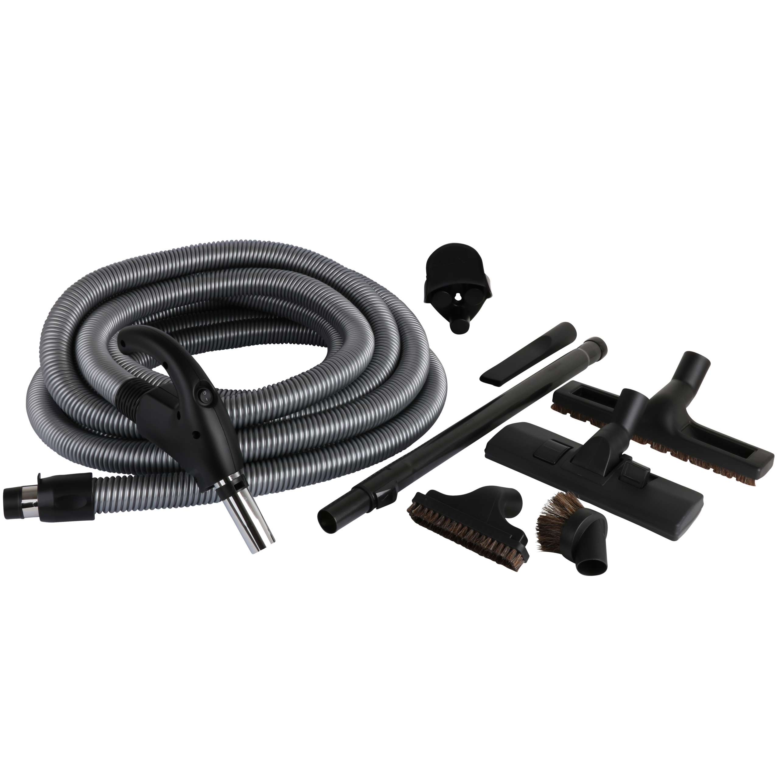 

                    Slangesett Entry med av/på-bryter, 9 meter slange og munnstykker for sentralstøvsuger.