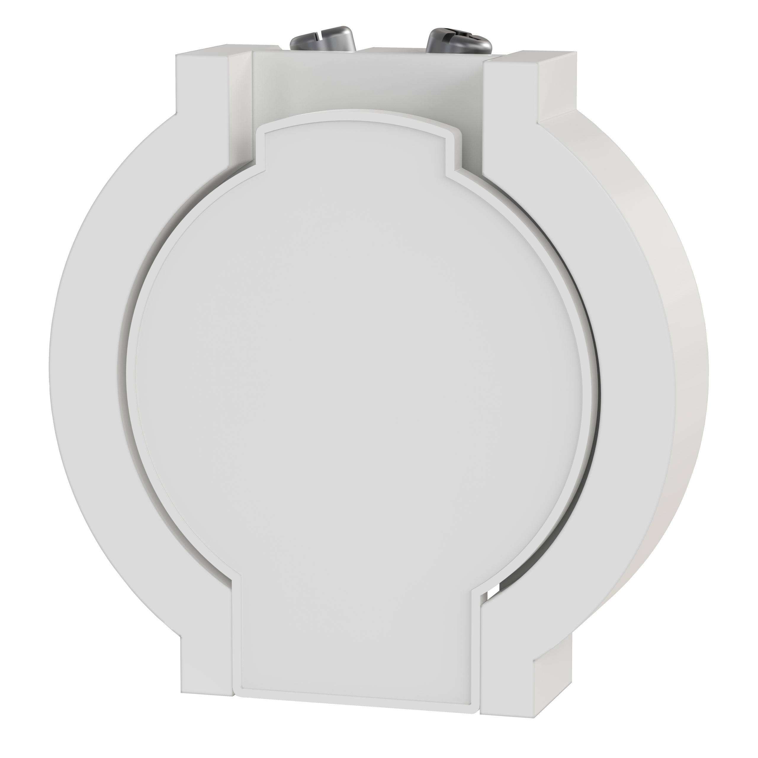 

                    White plastic inlet valve for central vacuum, surface-mounted design