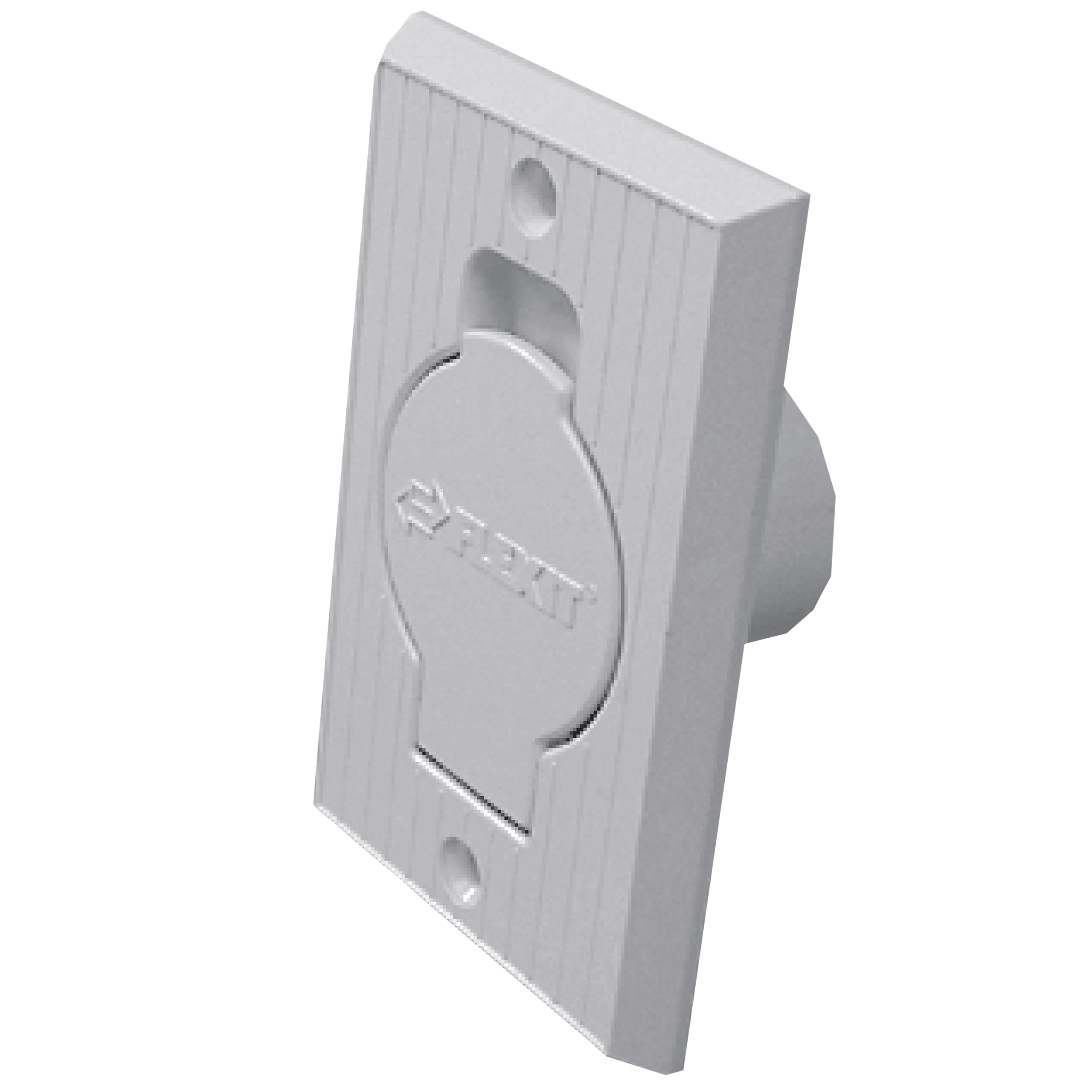 

                    Metal inlet valve with white finish for central vacuum