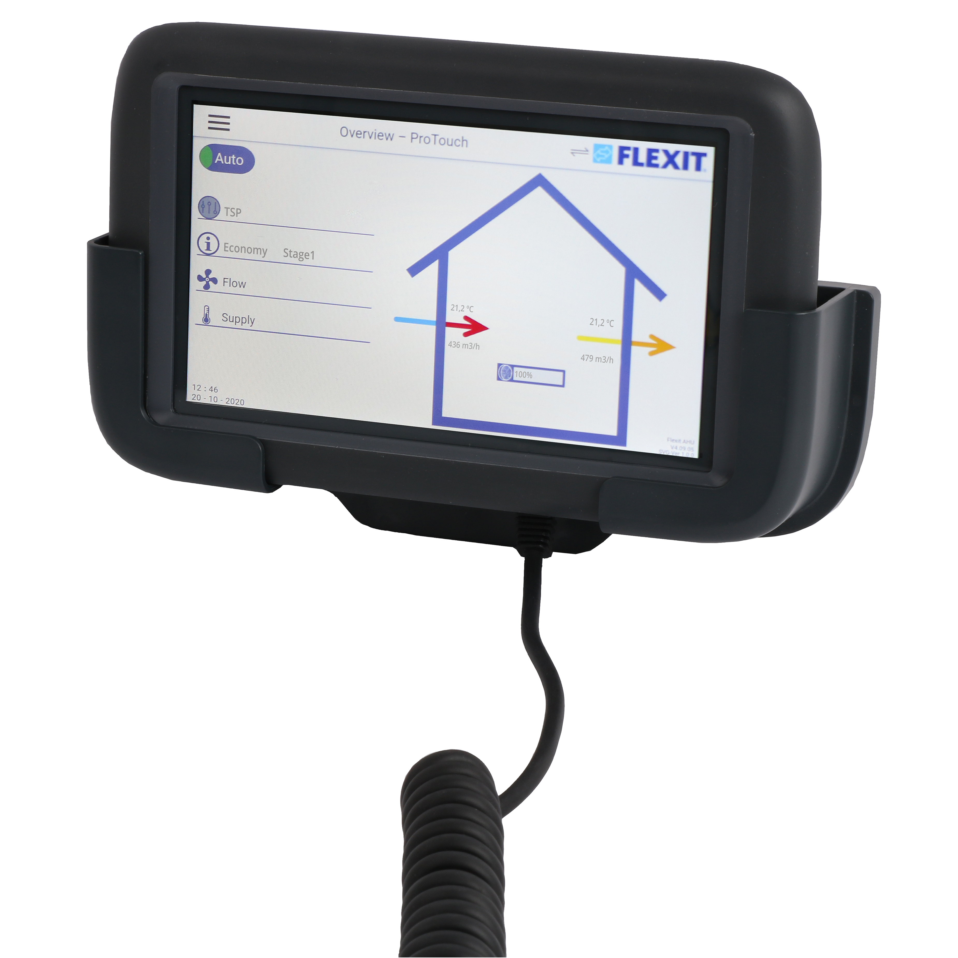 

                    Styrepanel ProTouch TBH for styring av ventilasjonsanlegg