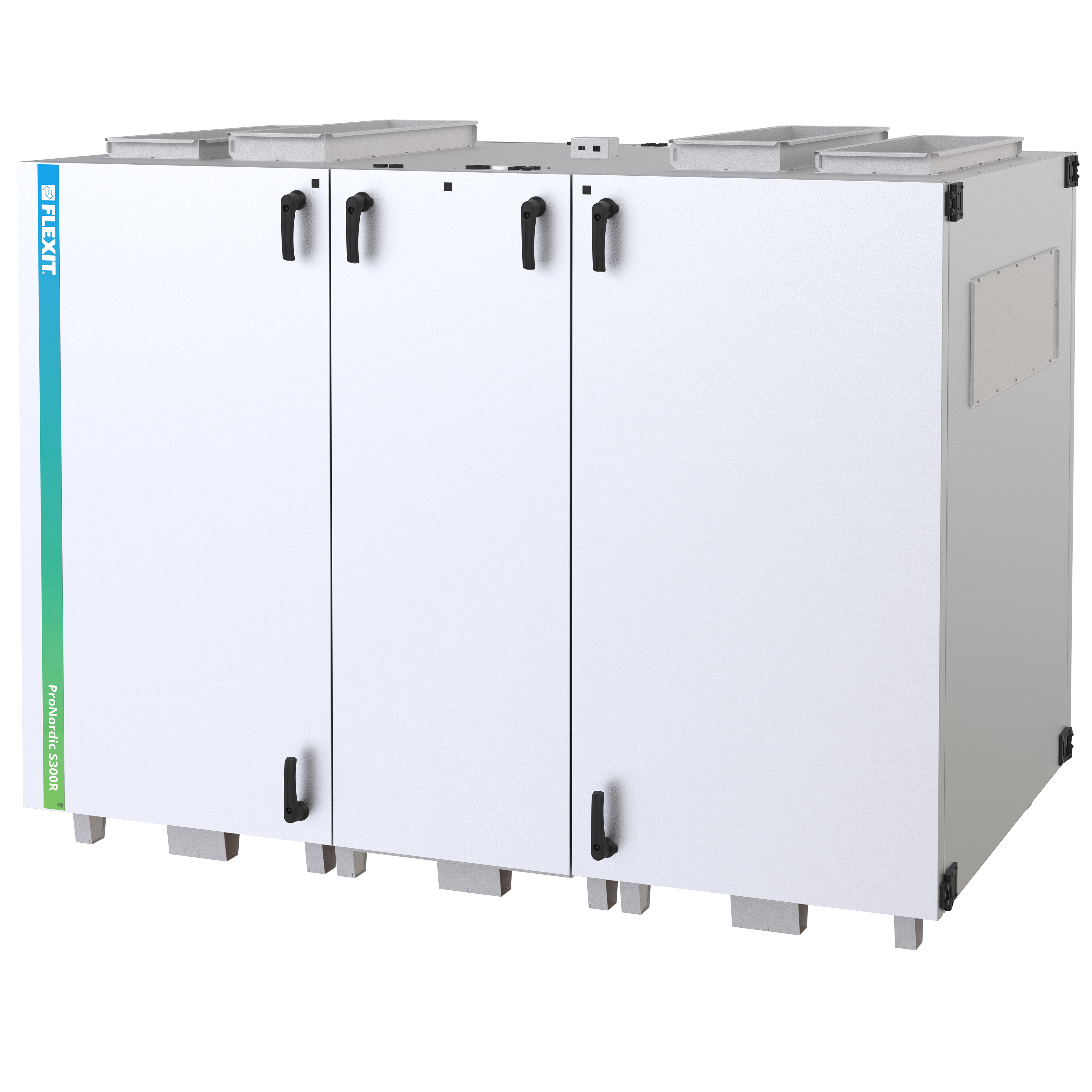 

                    Flexit ProNordic S 300R aggregat sett forfra med topptilkoblinger