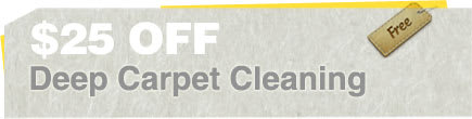 Cleaning Coupons | $25 off deep cleaning | Flat Rate Carpet