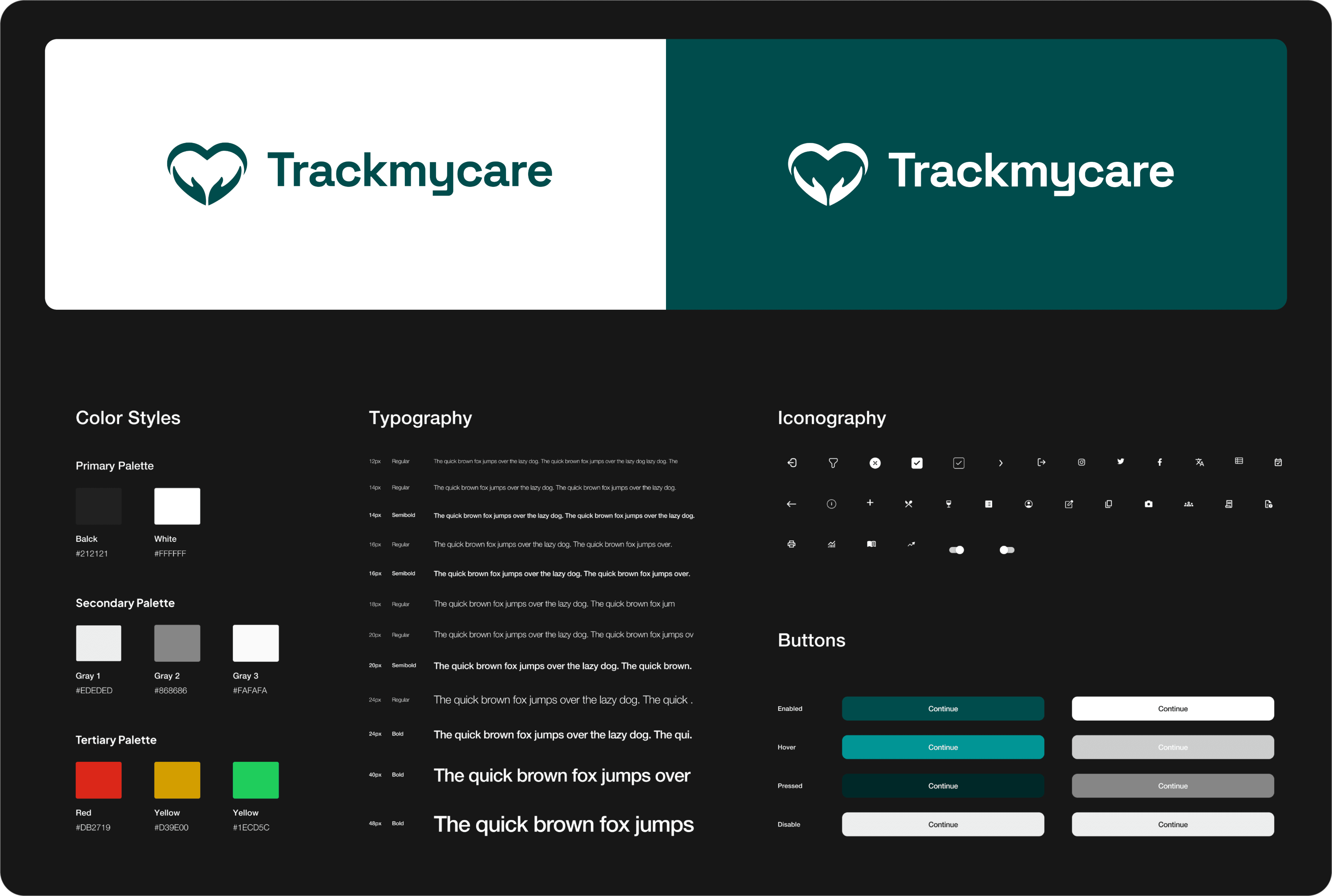 Trackmycare Design guide