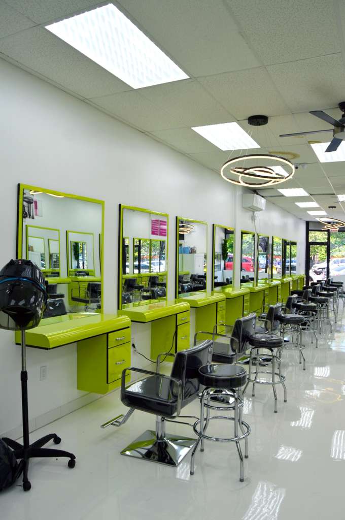 Inside Adja Queen African Professional Hairbraiding salon in Bronx NY