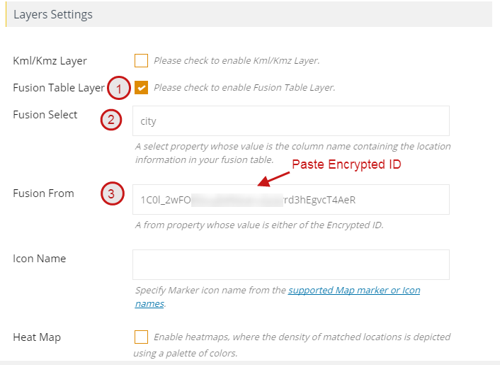 How to include Fusion Table layer in your map Wpmapspro