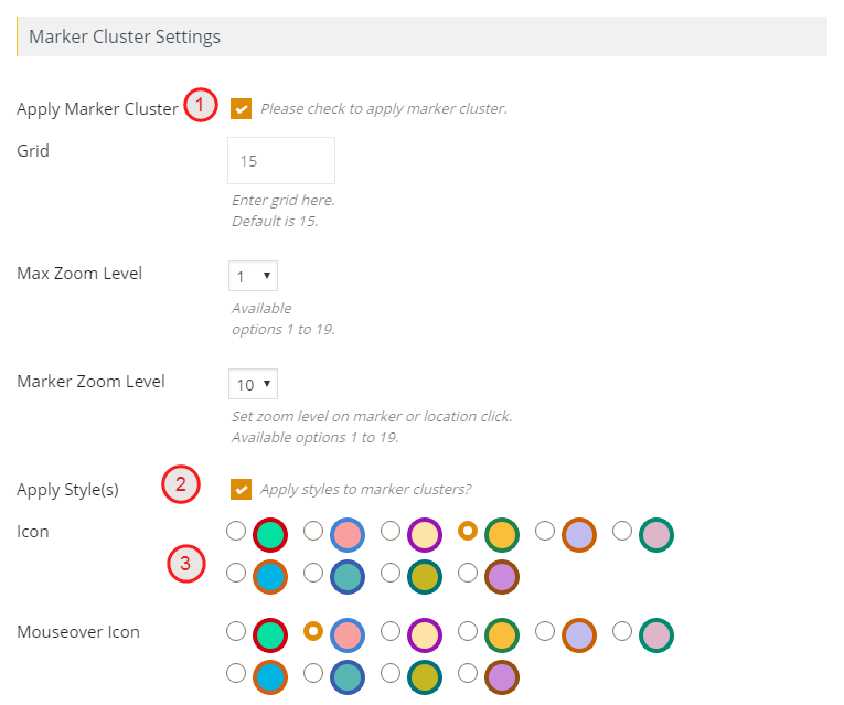 What are marker clusters and how to use Wpmapspro