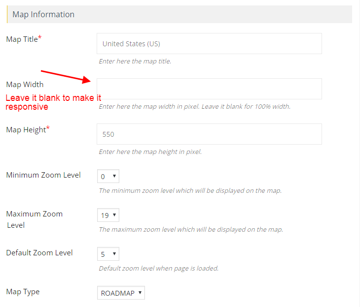 Responsive Google Maps Map Width Wpmapspro