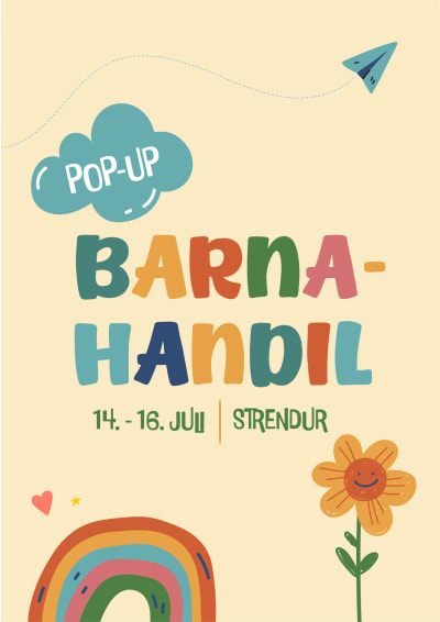Pop-up barnahandil
