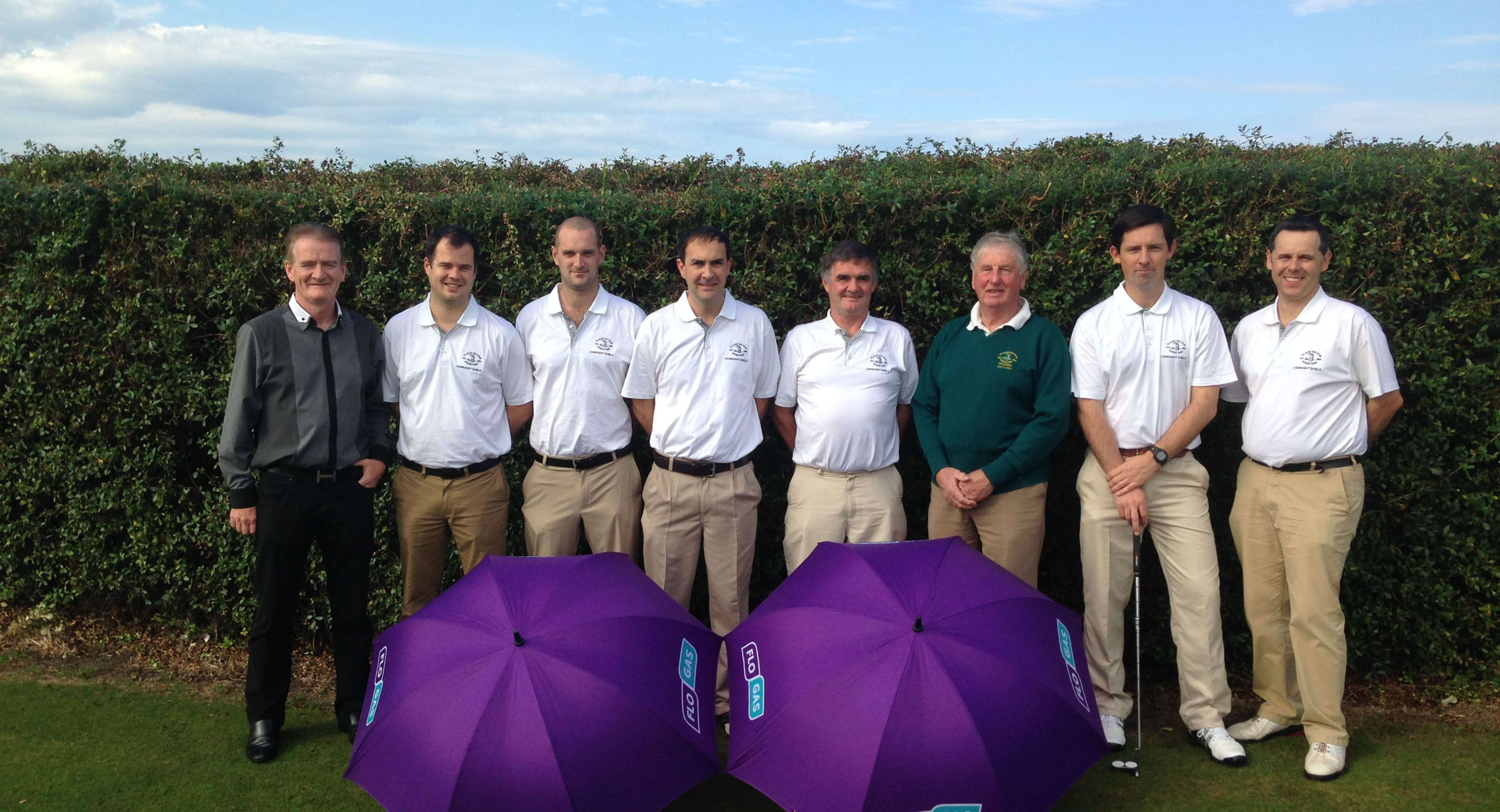 Flogas sponsors golf kit for winning Connacht Shield Team