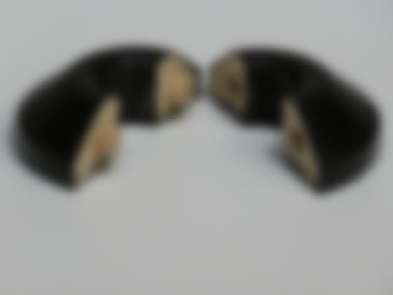 Black Solid Oak Pipe Covers for 15mm Radiator Pipes To Complement Black Flooring