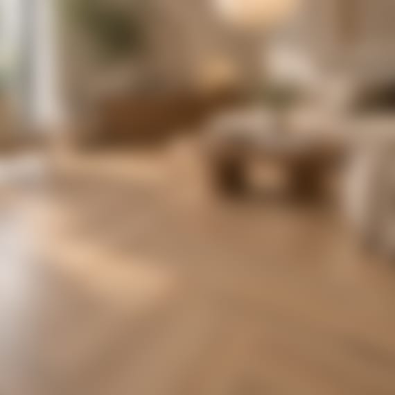 Calder Luxury Vinyl Natural Oak 124mm x 2.5/0.5mm Glue Down Herringbone LVT Flooring