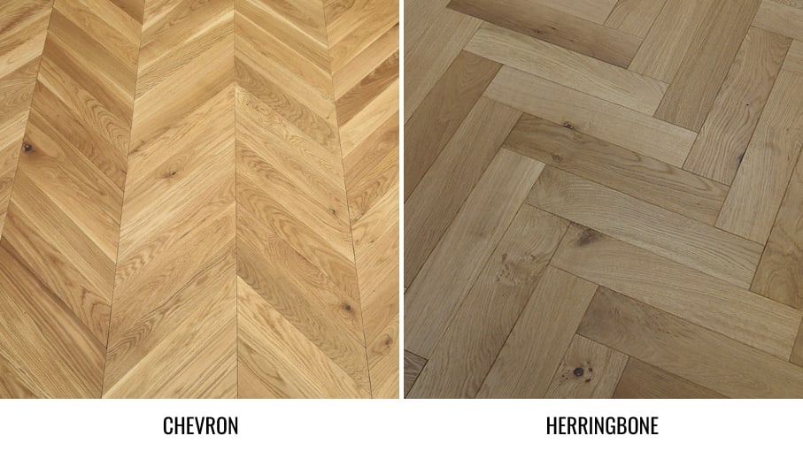 Chevron Parquet VS Herringbone Parquet