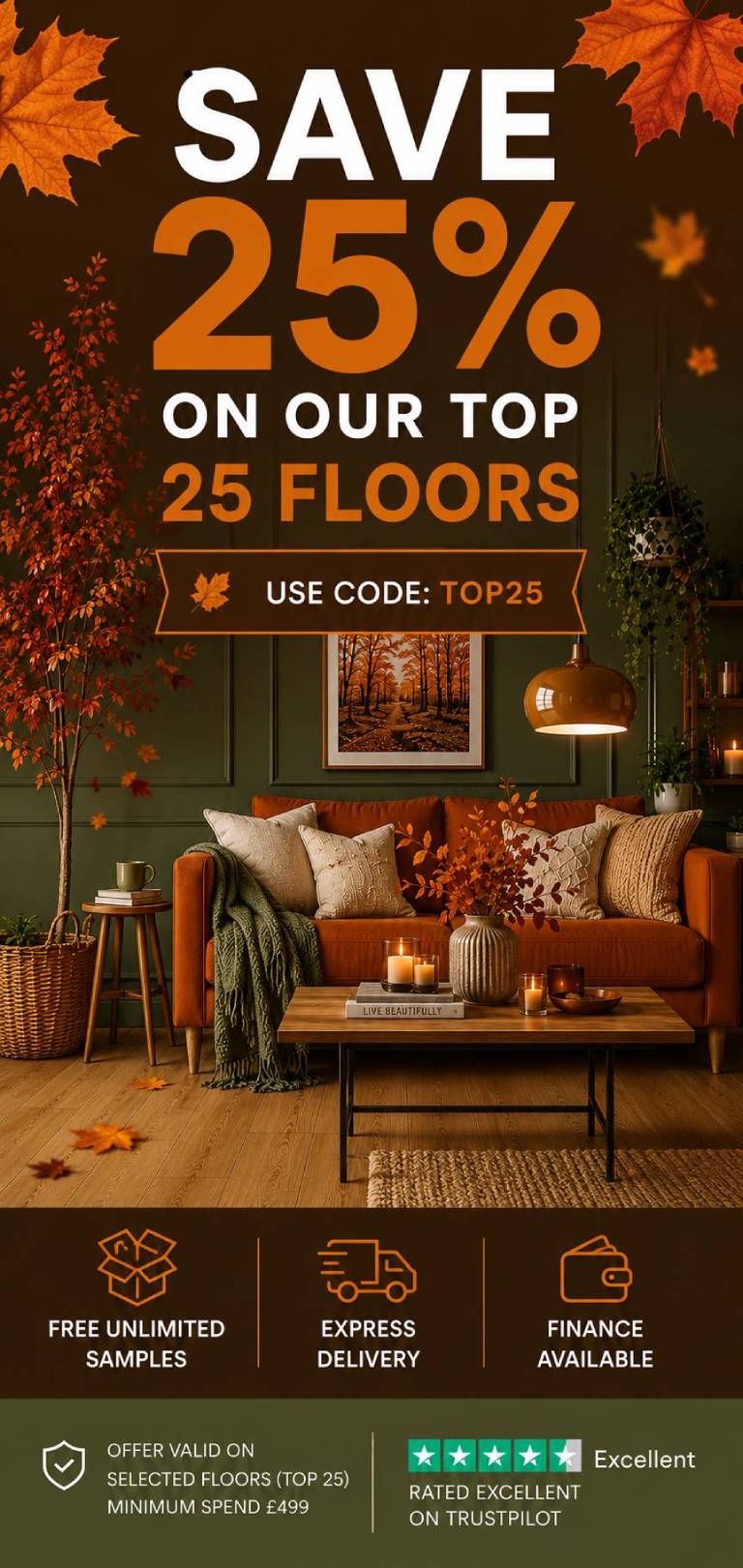 Save 25% on our Top 25 Best-Selling Floors