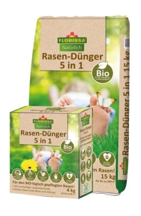 Rasendünger 5 in 1 - 4kg u. 15kg