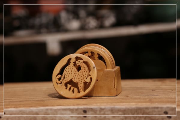 WOODEN GLASS COVER