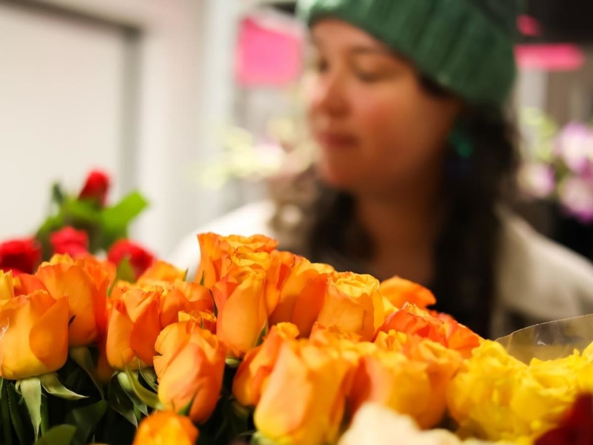 Fresh flowers ready for delivery