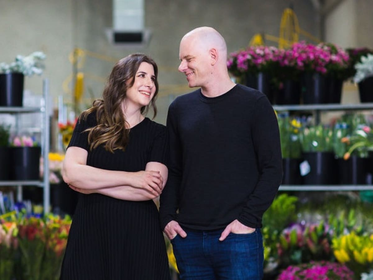 Rob and Nadina, founders of Flowers Across