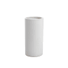 Ceramic Cylinder White Vase (10 X 20cm) - Standard
