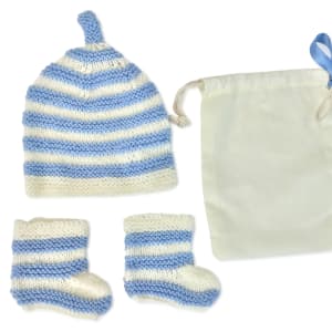 Beanie & Booties Blue - Standard