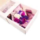 Preserved Flower Posy Box - Deep Purple