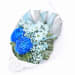 Lustrous Lapis Blue Flower Bouquet - Deluxe