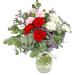 Three Blossom Flower Vase Arrangement - Premium