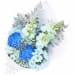 Ice Blue Flower Bouquet - Deluxe
