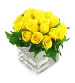 Yellow Rose Vase