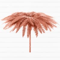 2 x Rose Gold Umbrella Fern