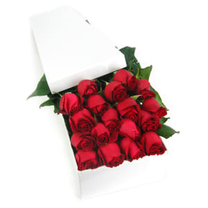 Valentine's 6 Red Rose Box - 6 Roses(Half Dozen)