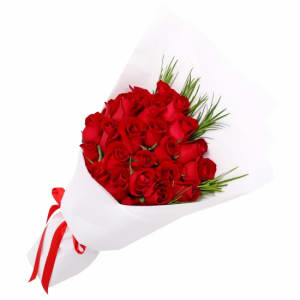 Valentine's 6 Red Rose Bouquet - 6 Roses(Half Dozen)