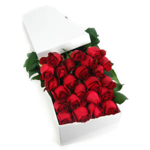 Valentine's 6 Red Rose Box - 6 Roses(Half Dozen)
