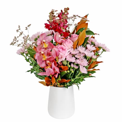 Blushing Blossoms Vase