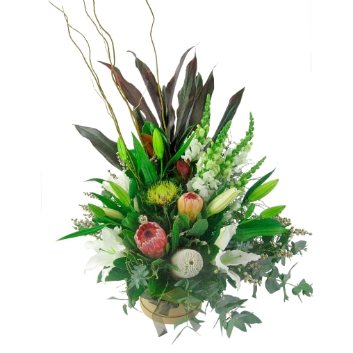 Wild Nature Hat Box Arrangement