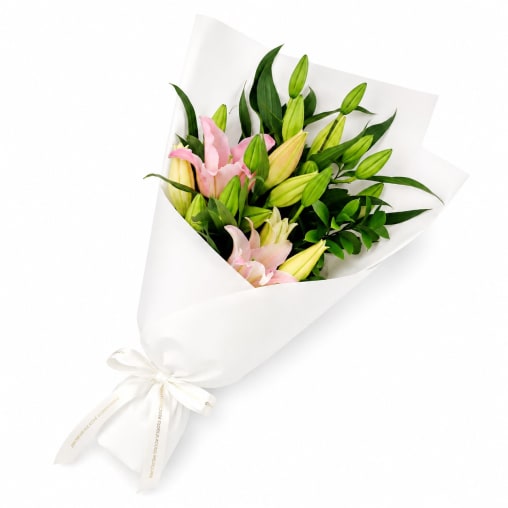 Fragrant Oriental Pink Lilies