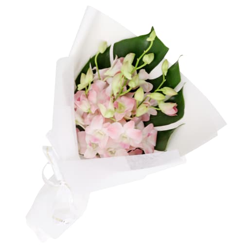 Soft Pink Orchid Bunch