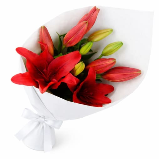 Red Lily Bunch