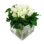 White Rose Vase - Standard