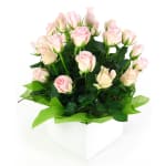 Bliss Pink Rose Flower Box - Standard