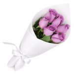 Mauve Roses Bouquet - Deluxe