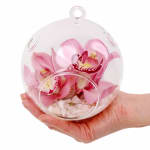 Orchid Orb Glass Hanging Tealight Vase - Standard