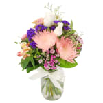Blushing Beauty Mason Jar Vase - Standard